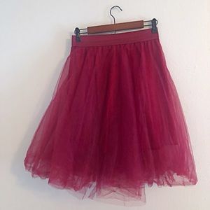 Maroon Tutu Skirt